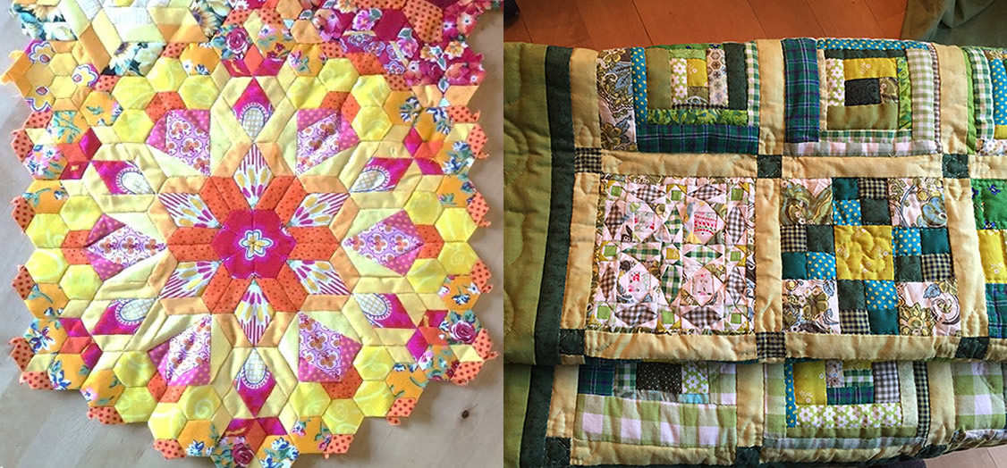 Patchwork mit der Hand