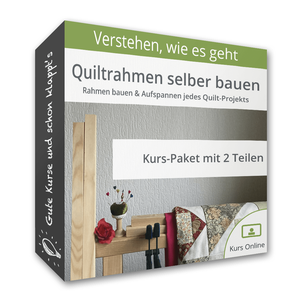 Online-Kurs-Paket Quiltrahmen selber bauen - Packung
