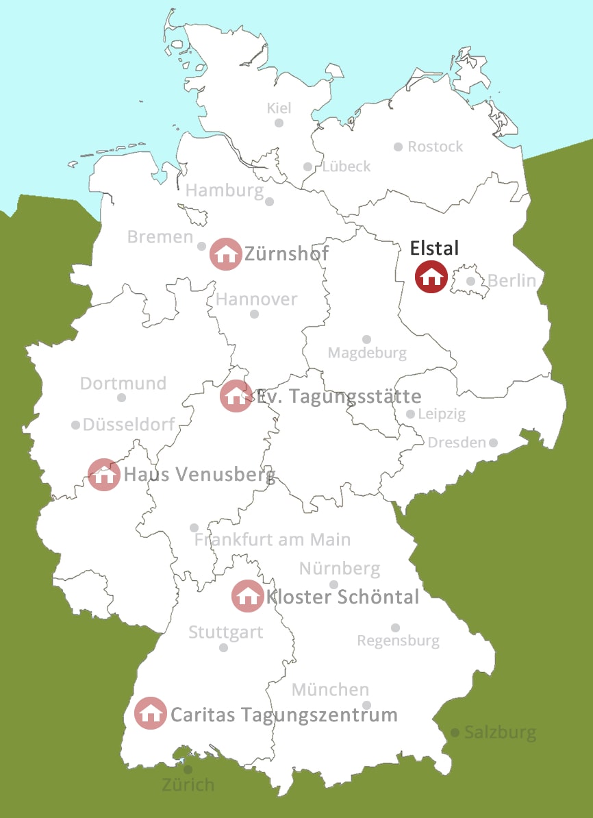 Kurs Orte Deutschland Karte Elstal