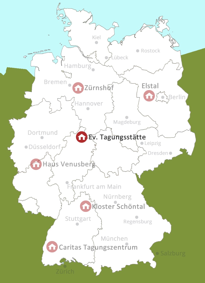 Kurs Orte Deutschland Karte Evang Tagungsstätte
