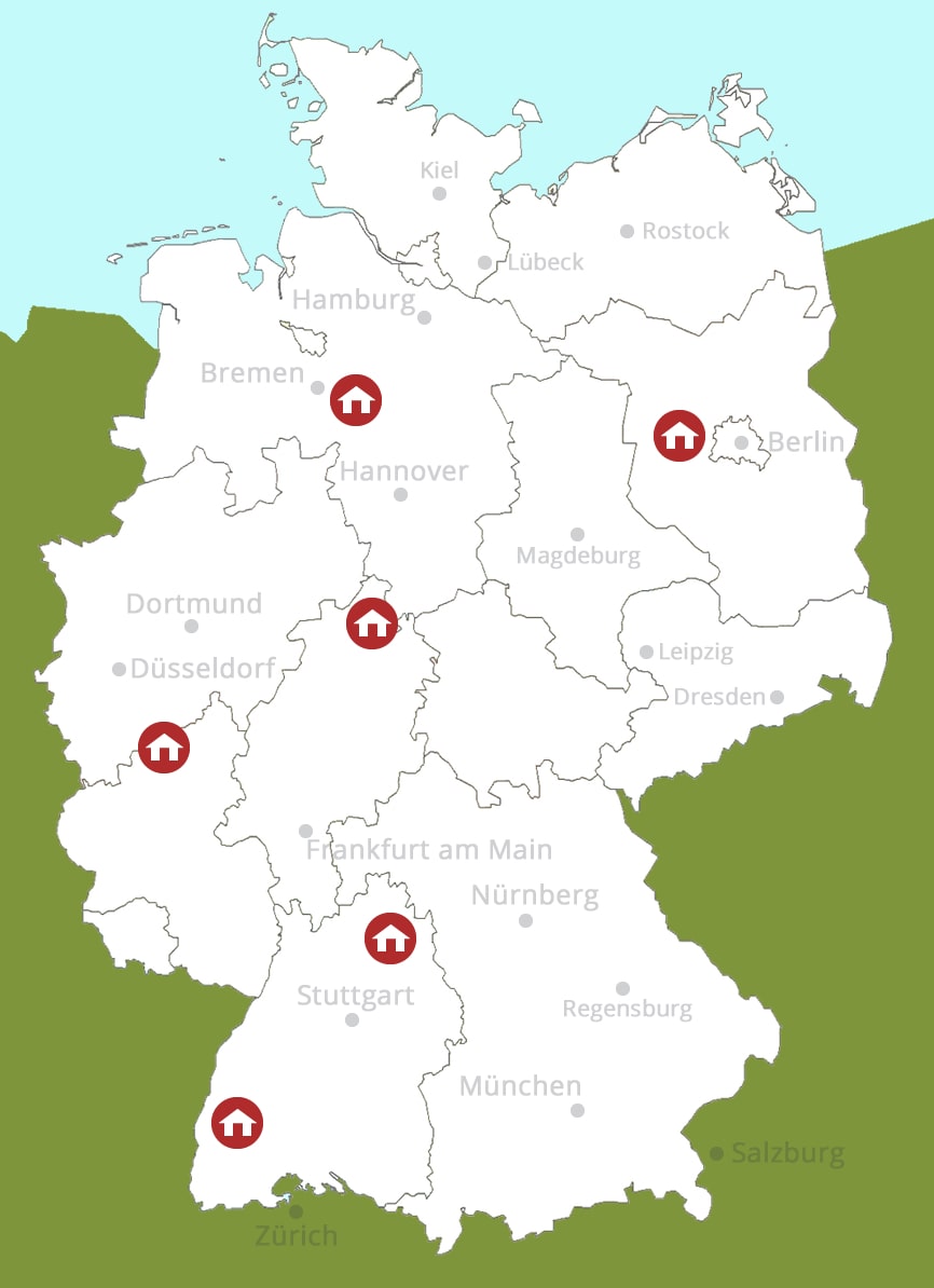 Kurs Orte Deutschland Karte Ohne